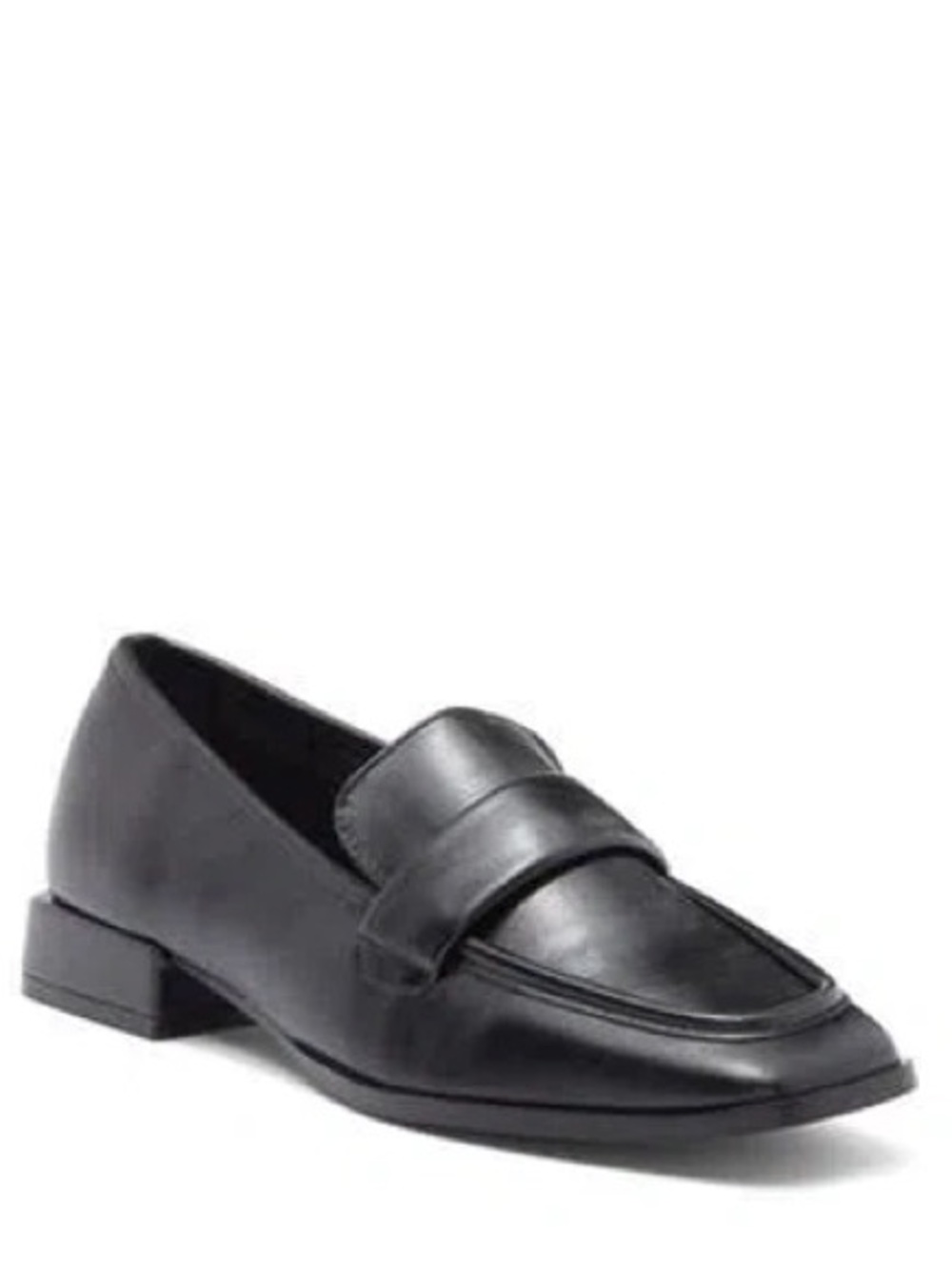 Steve Madden Leymar Black Penny Loafers Sz 6 Preppy Dark Academia Classic Flats